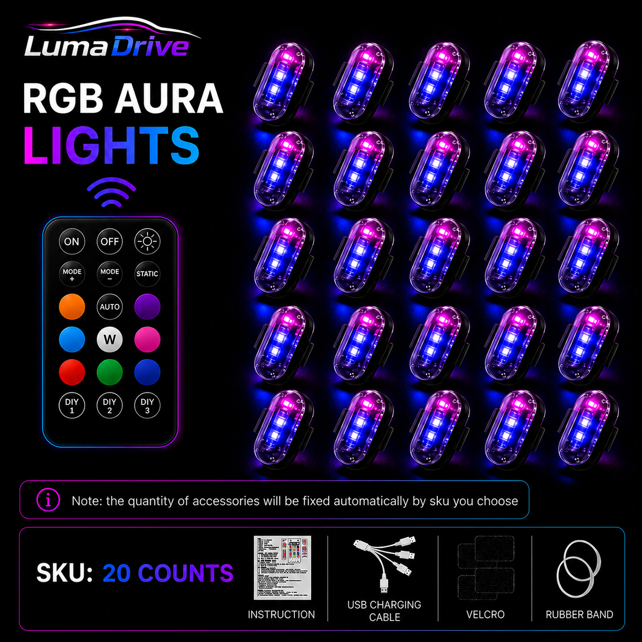 LumaDrive RGB Aura Lights