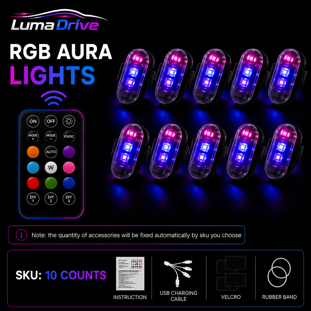 LumaDrive RGB Aura Lights