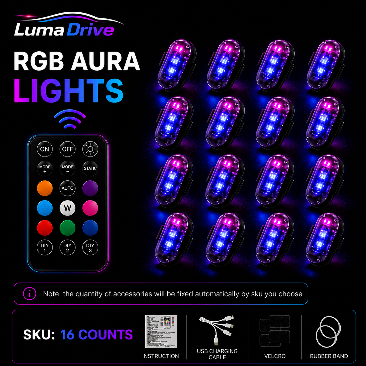 LumaDrive RGB Aura Lights
