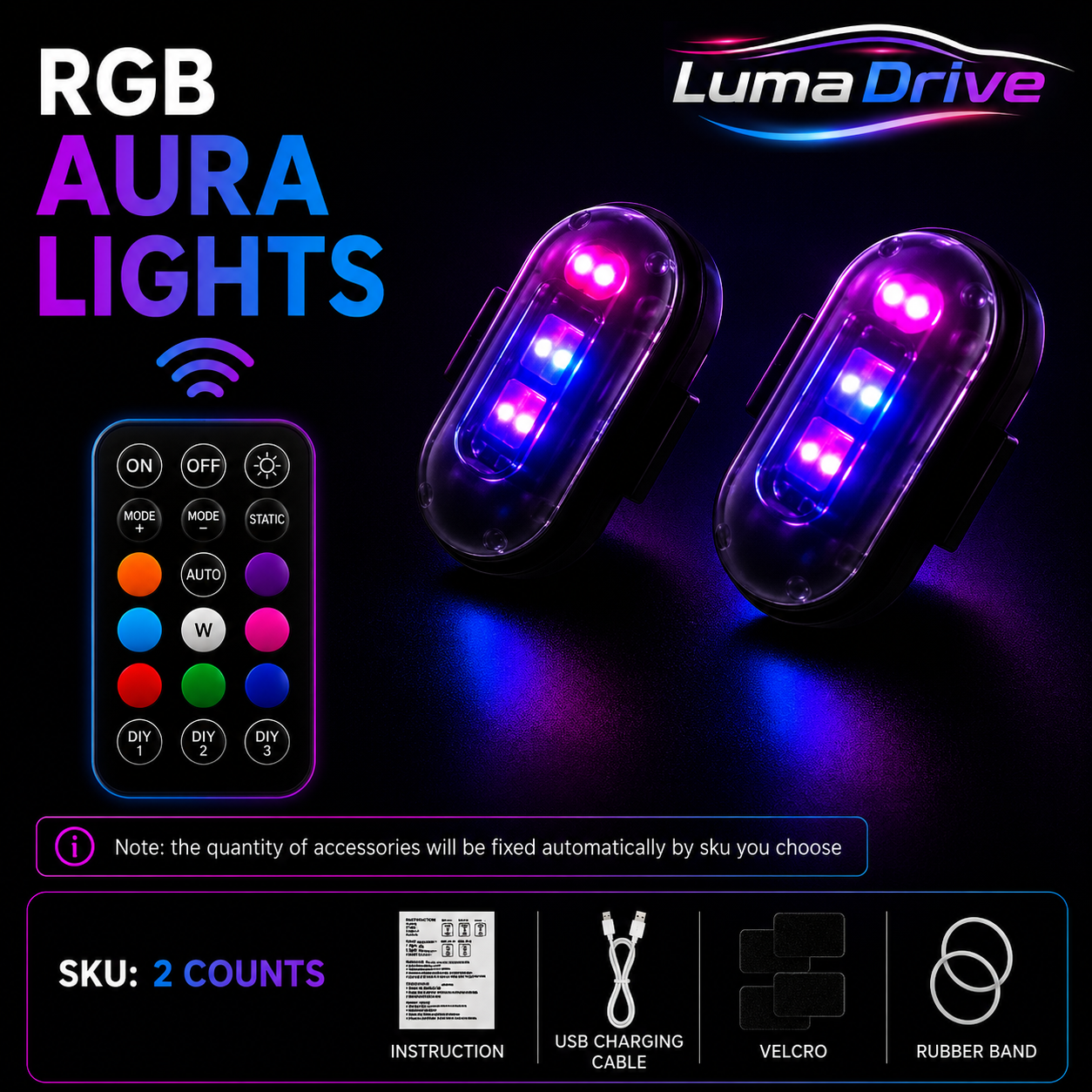 LumaDrive RGB Aura Lights