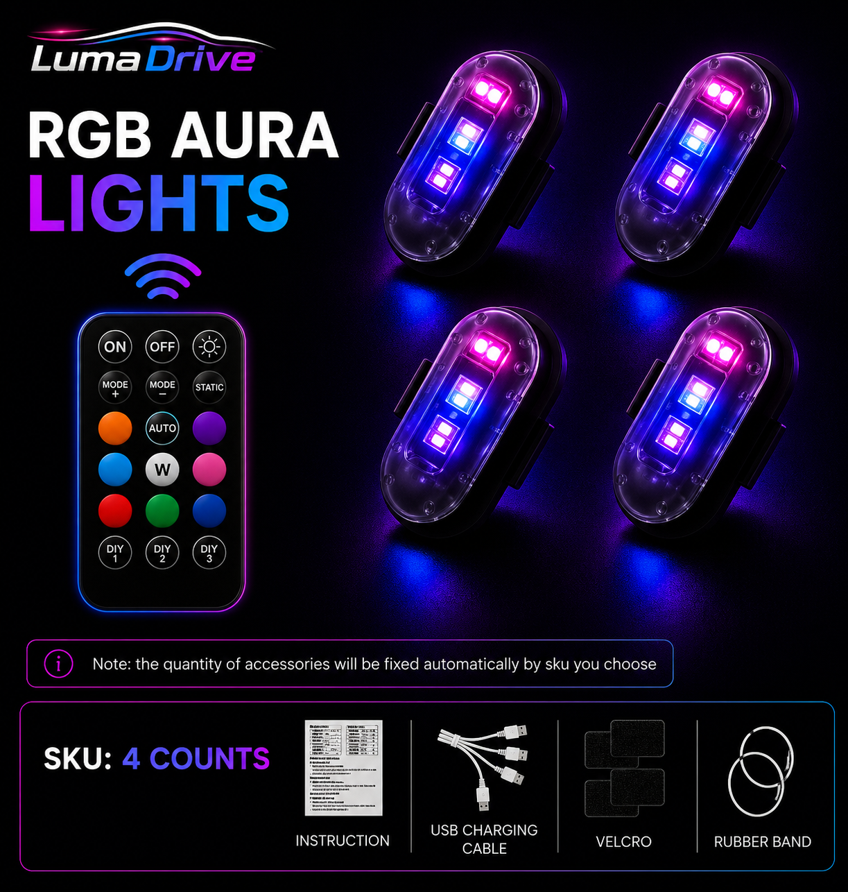 LumaDrive RGB Aura Lights